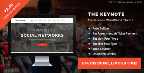 Nulled The Keynote v2.01 - Conference  Event  Meeting Theme program